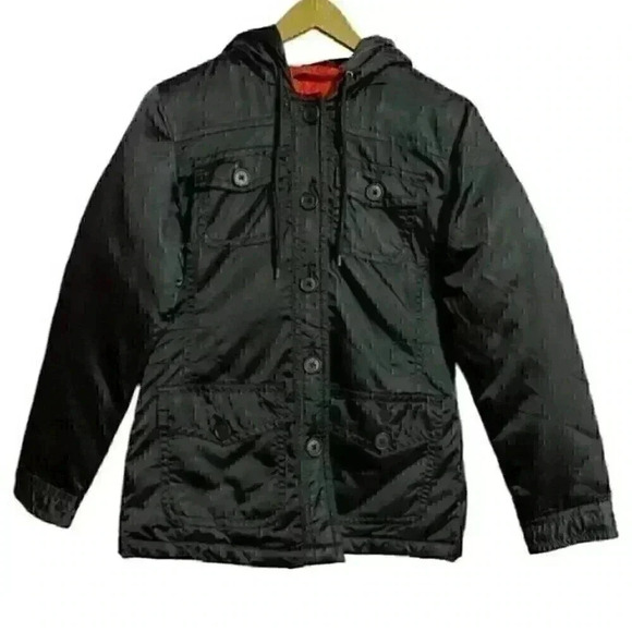 Gap Down Filled Quilted Jacket in Black Sz X-Small - Picture 1 of 7